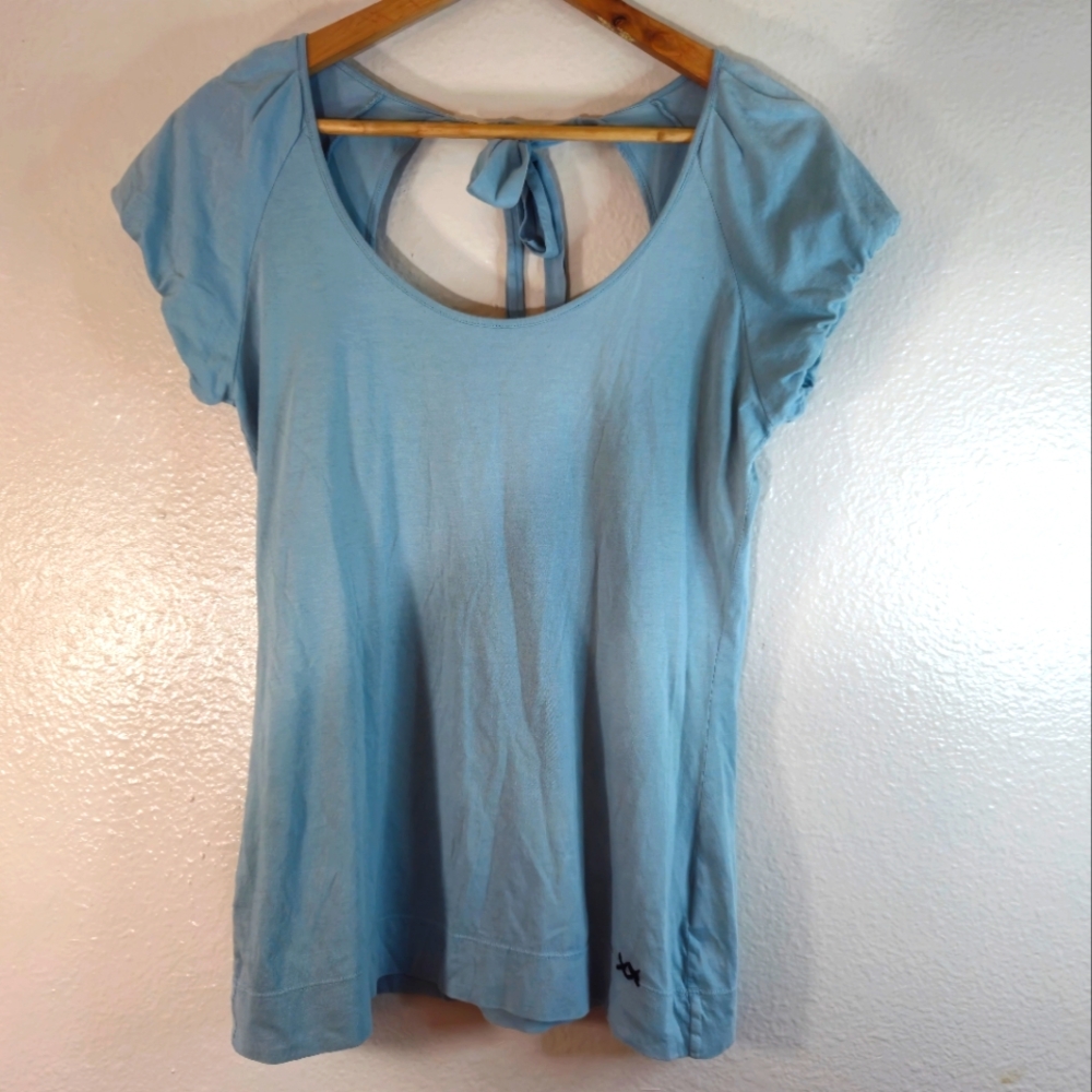 Project E Vintage Scoop Neck Tie Back Top
